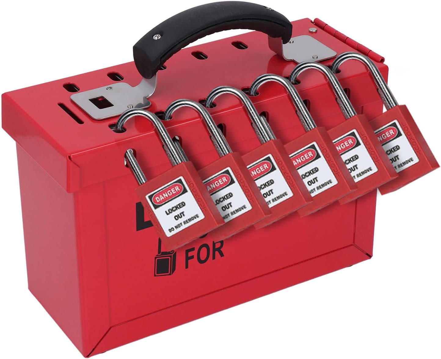Lockout Tagout Lock Box Set con 12 Lucchetti
