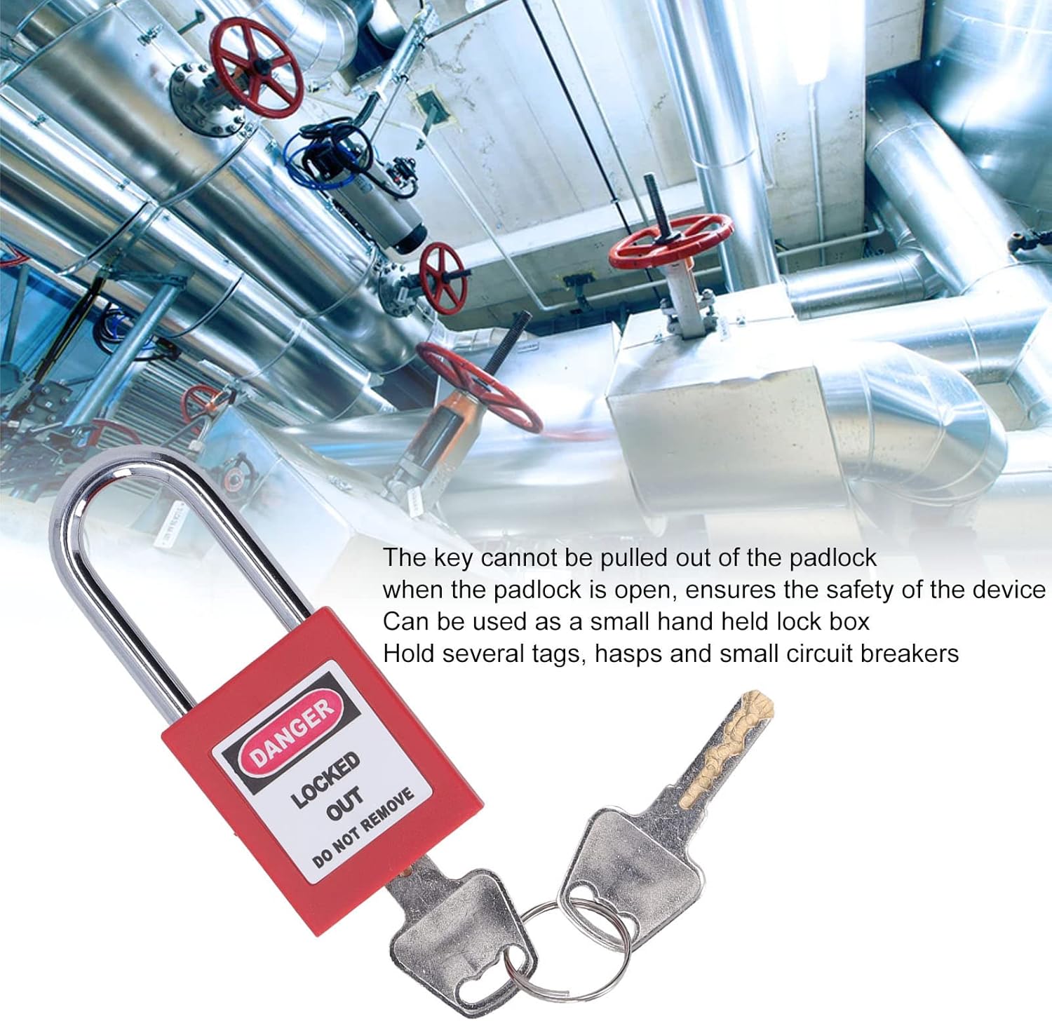 Lockout Tagout Lock Box Set con 12 Lucchetti - immagine 3