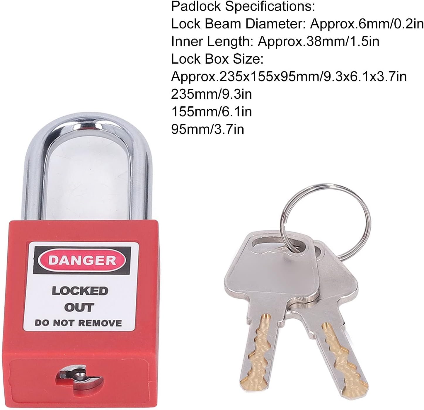 Lockout Tagout Lock Box Set con 12 Lucchetti - immagine 4
