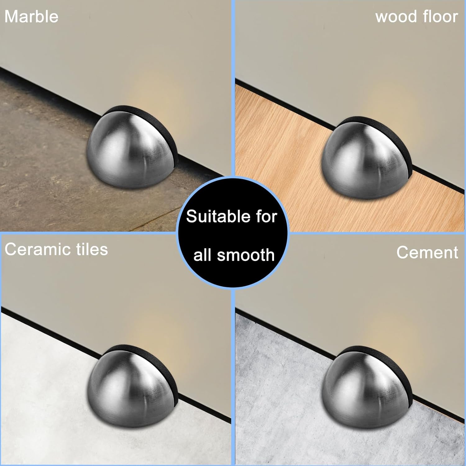 Nutabevr Fermaporta a Pavimento Adesivo (5 Pezzi) - immagine 6