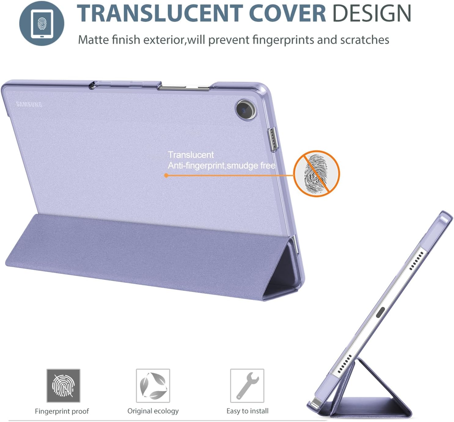 Procase Cover Galaxy Tab A9+ 11 Pollici 2023, Viola - immagine 3