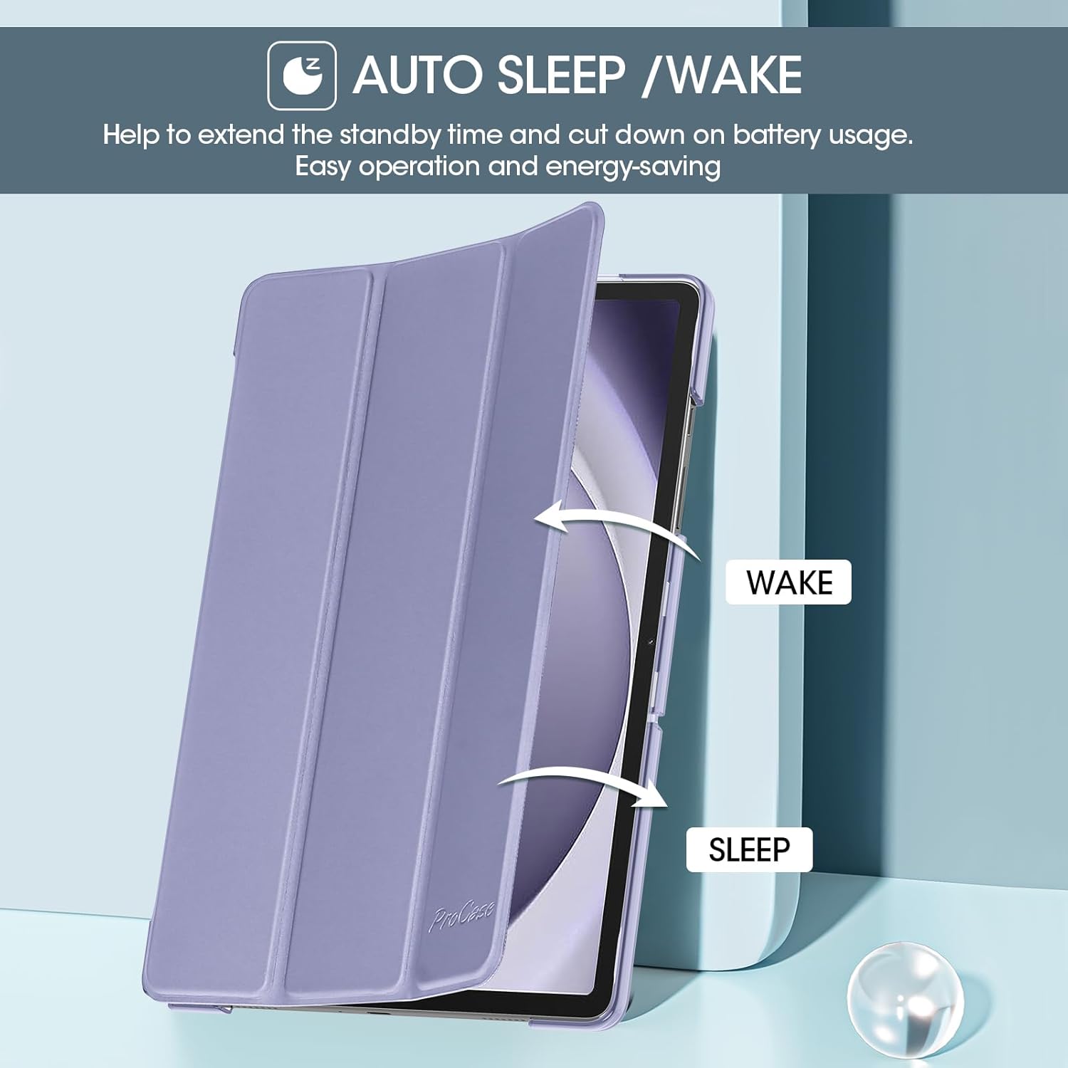 Procase Cover Galaxy Tab A9+ 11 Pollici 2023, Viola - immagine 5