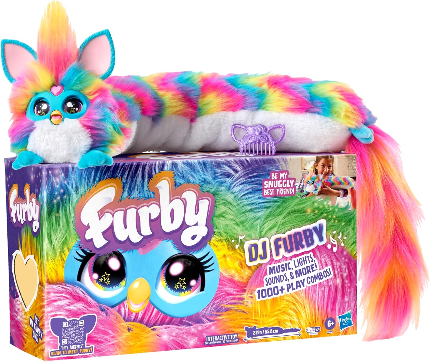 DJ Furby - Peluche Interattivo con Musica e Luci - immagine 1