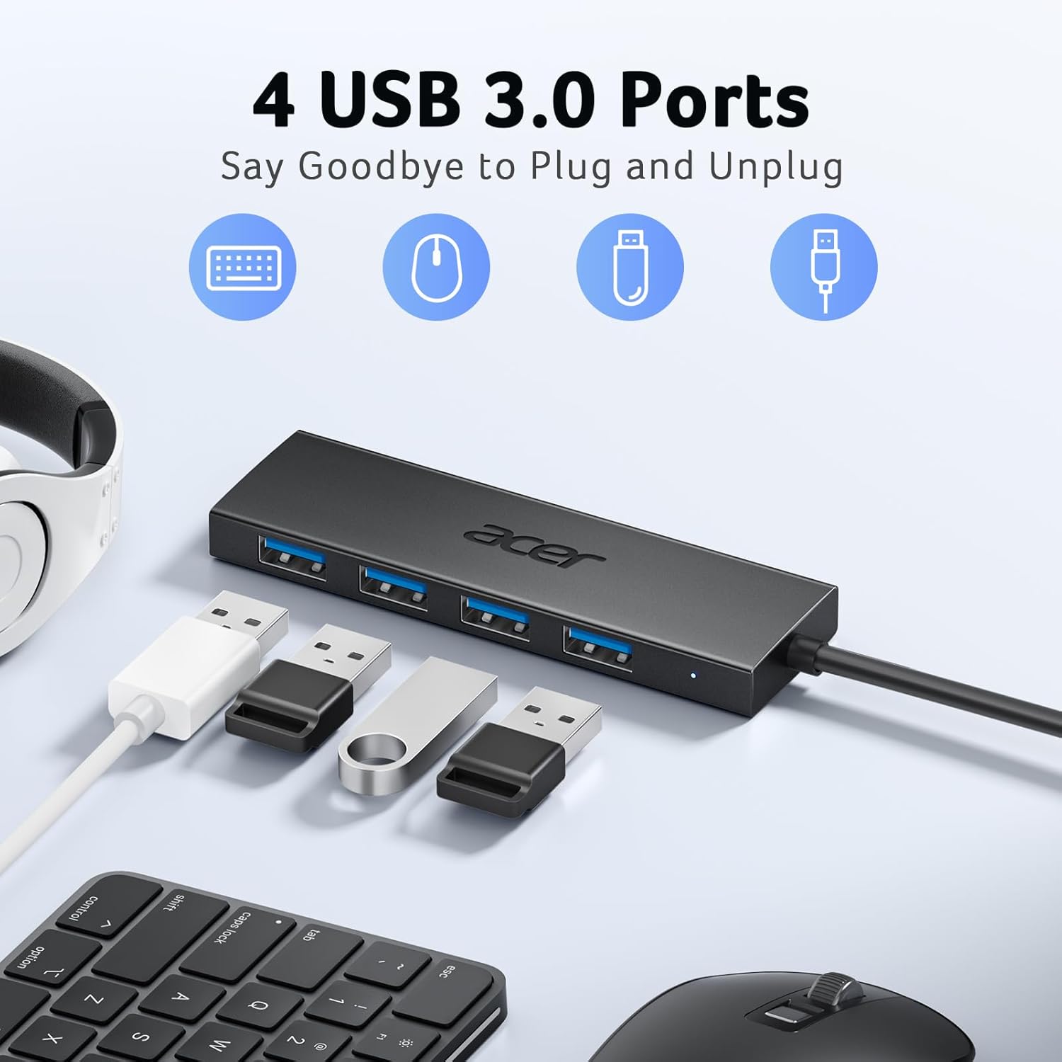 Acer Hub USB C 3.0 con 5 Porte 5Gbps - immagine 2