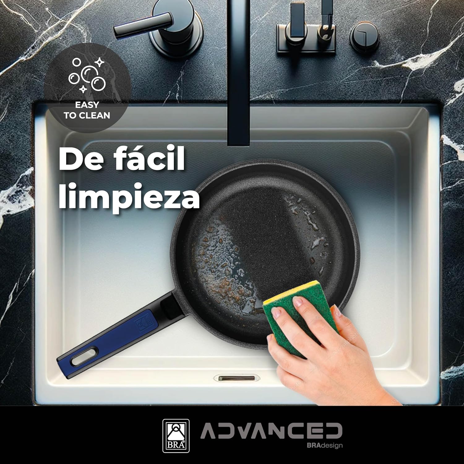 Bra Advanced Set di Padelle Alluminio 20-24-28cm (3 pezzi) - immagine 5