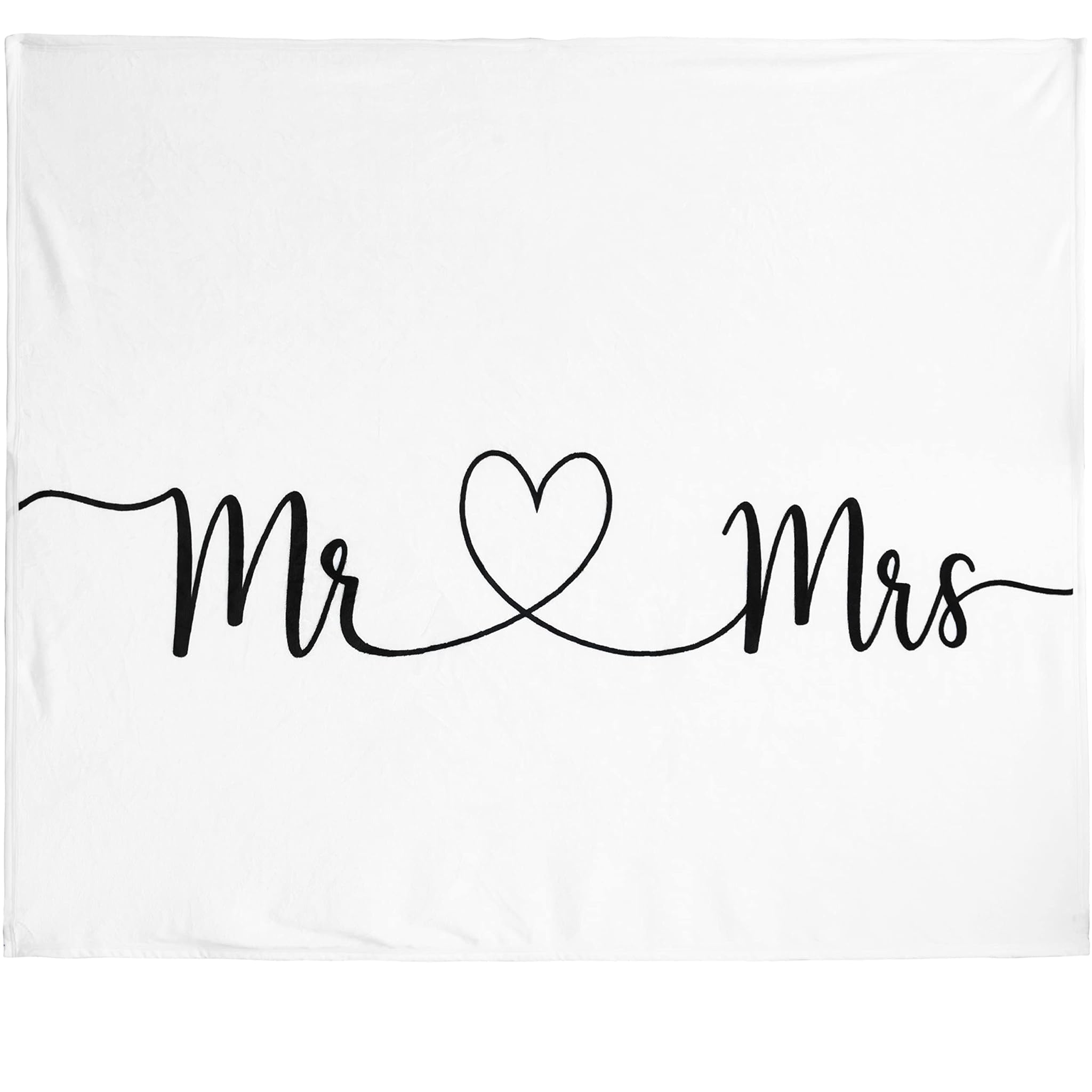 Coperta Mr and Mrs - Lussuosa in Peluche Extra Large