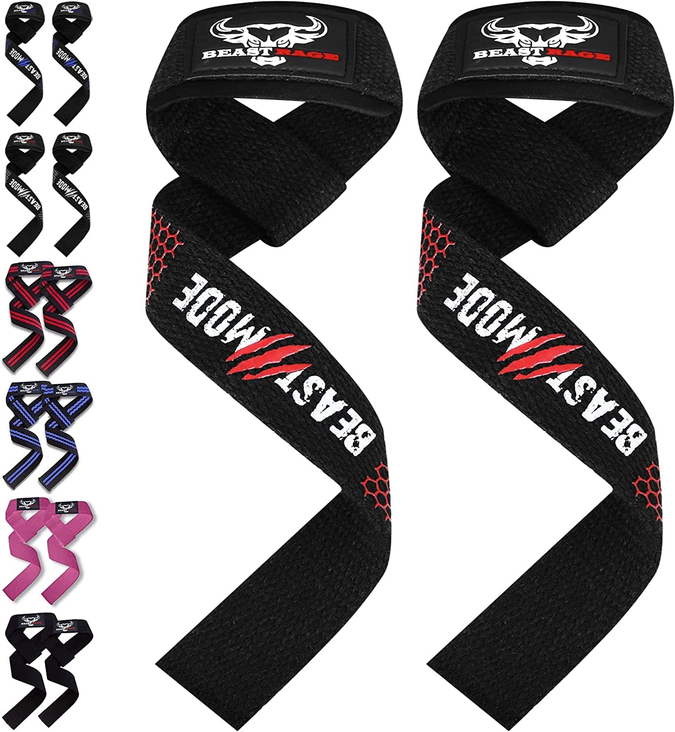 Beast Rage Straps Palestra Imbottite con Supporto Polsi