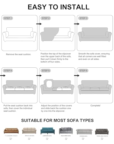 ARNTY Copridivano Elasticizzato con Cuscini Separati - immagine 6