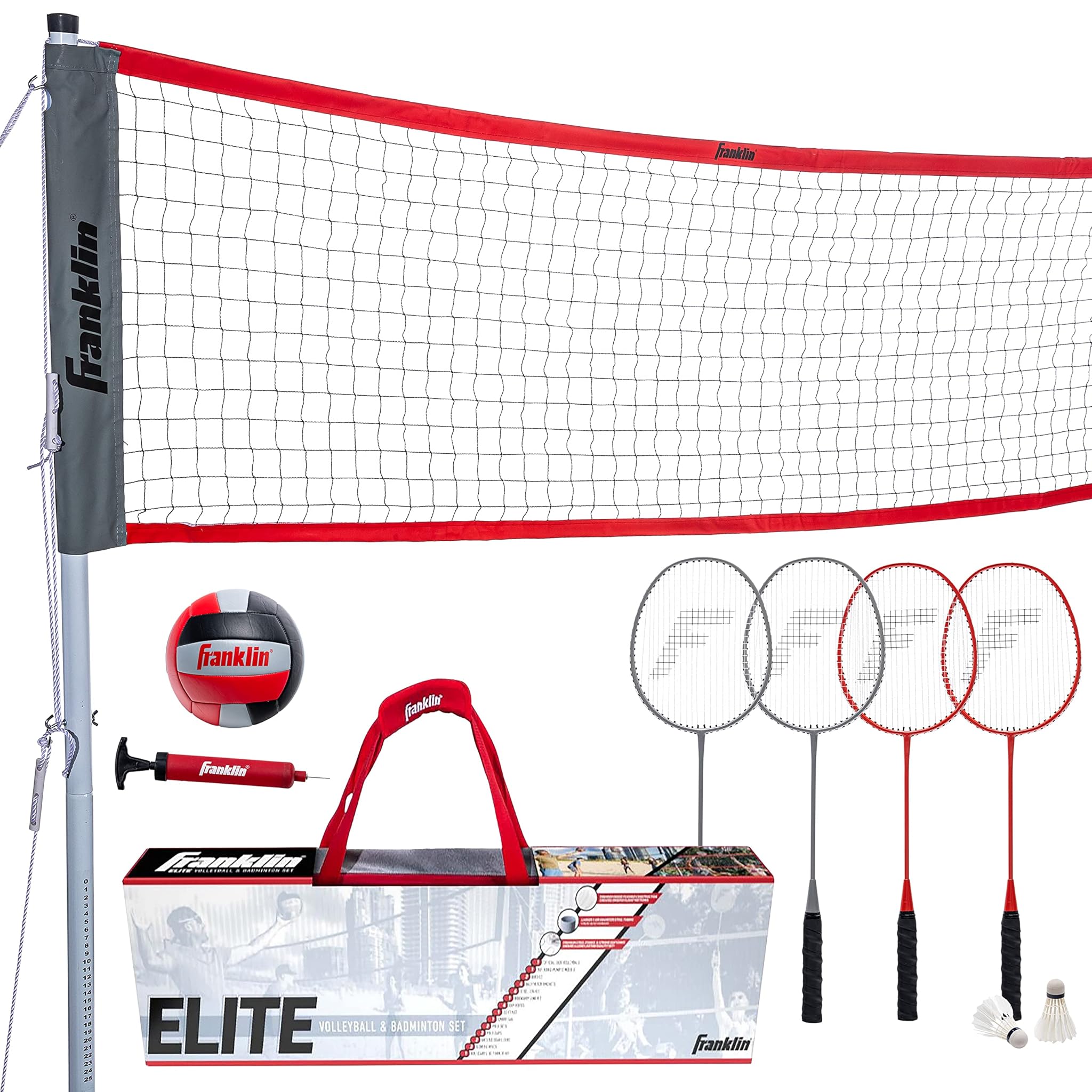 Franklin Sports Set Combinato Pallavolo + Badminton
