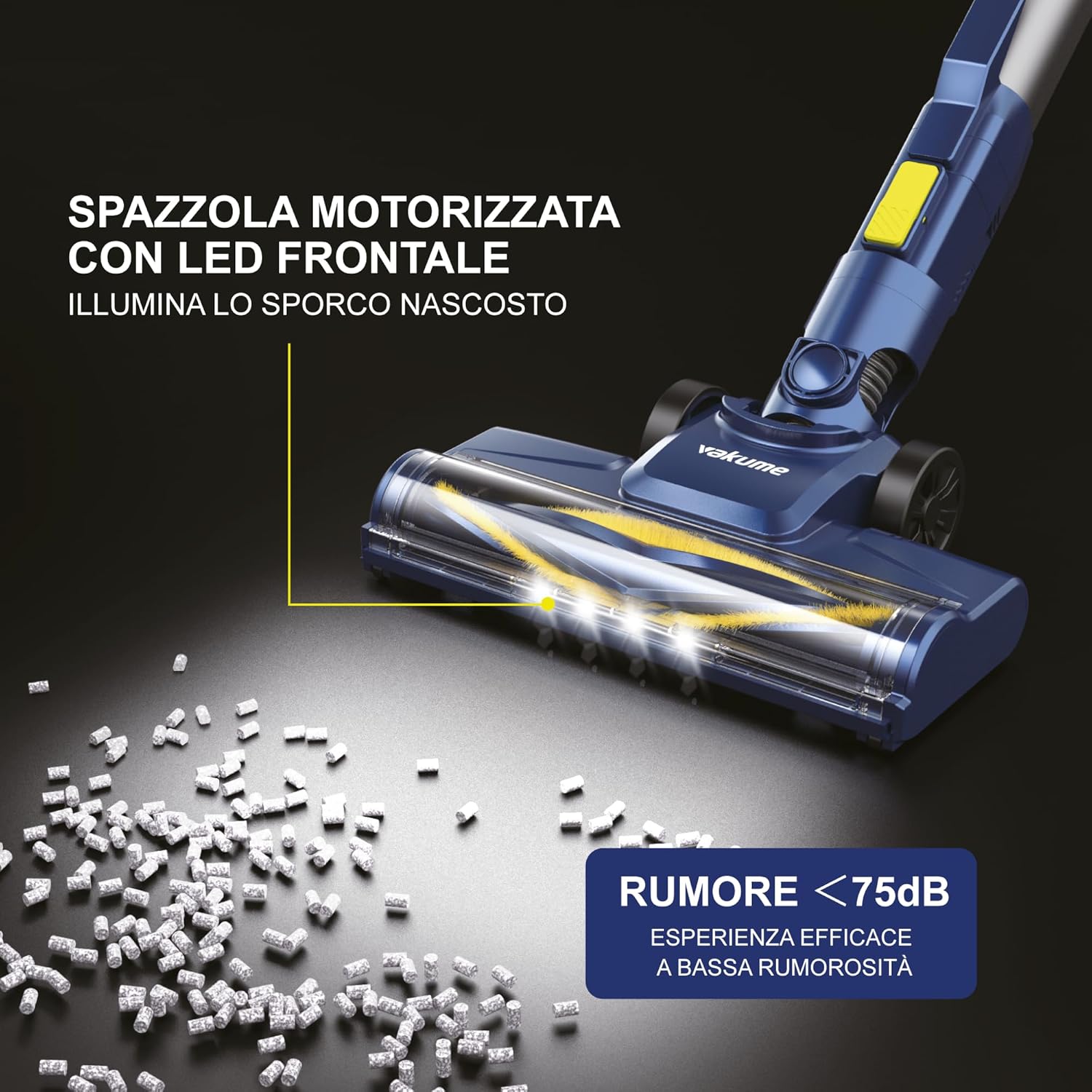 Vakume Aspirapolvere Senza Fili VK5 - Scopa Elettrica 35min - immagine 7