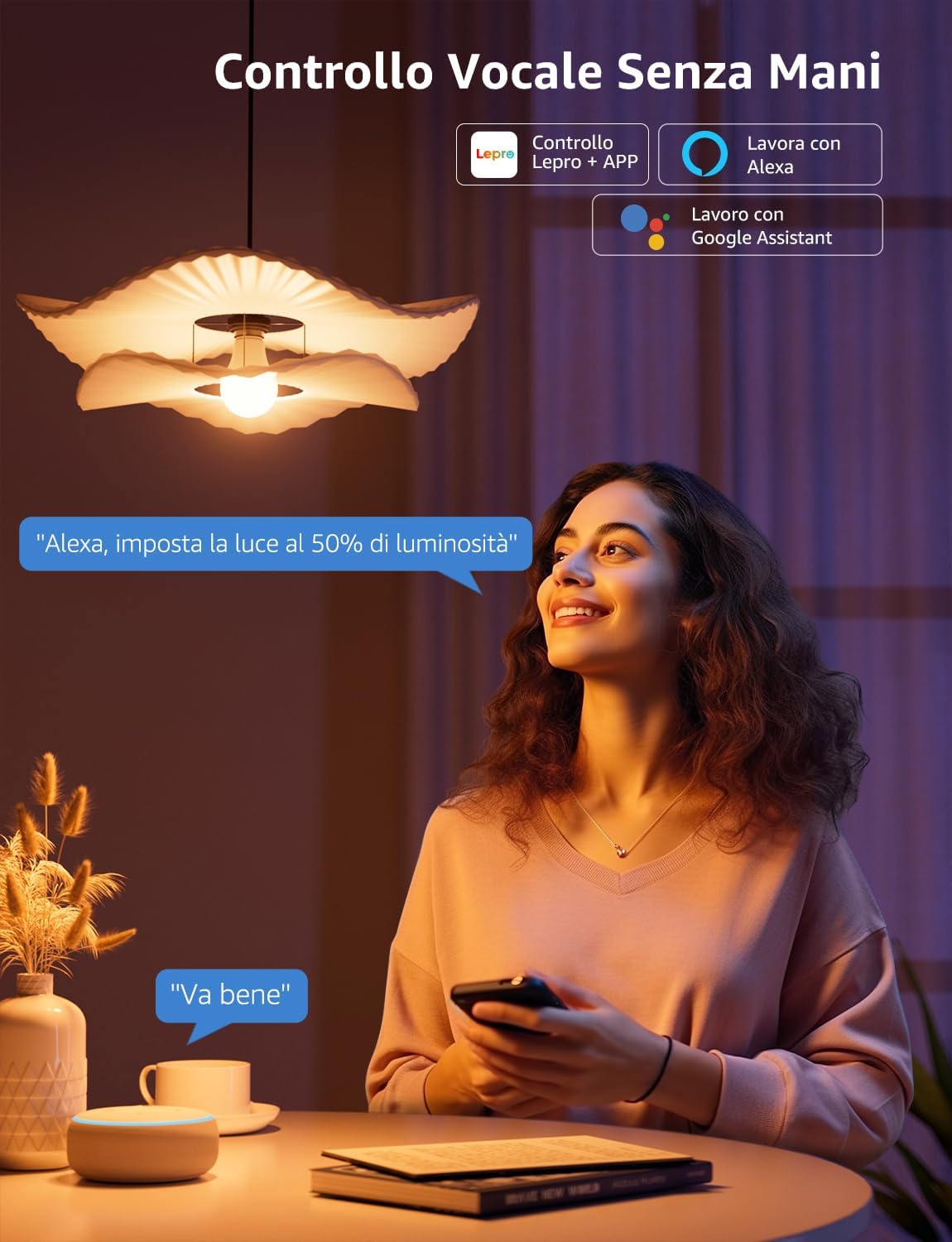 Lepro B1 AI Lampadina Smart E27 Wi-Fi & Bluetooth - immagine 5