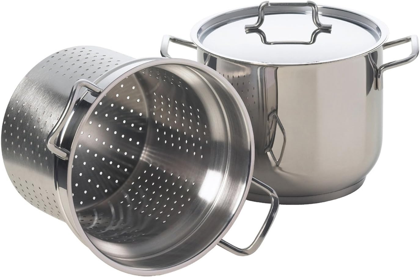 Excelsa Pastamica Pentola Cuoci Pasta 5 Litri, Argento