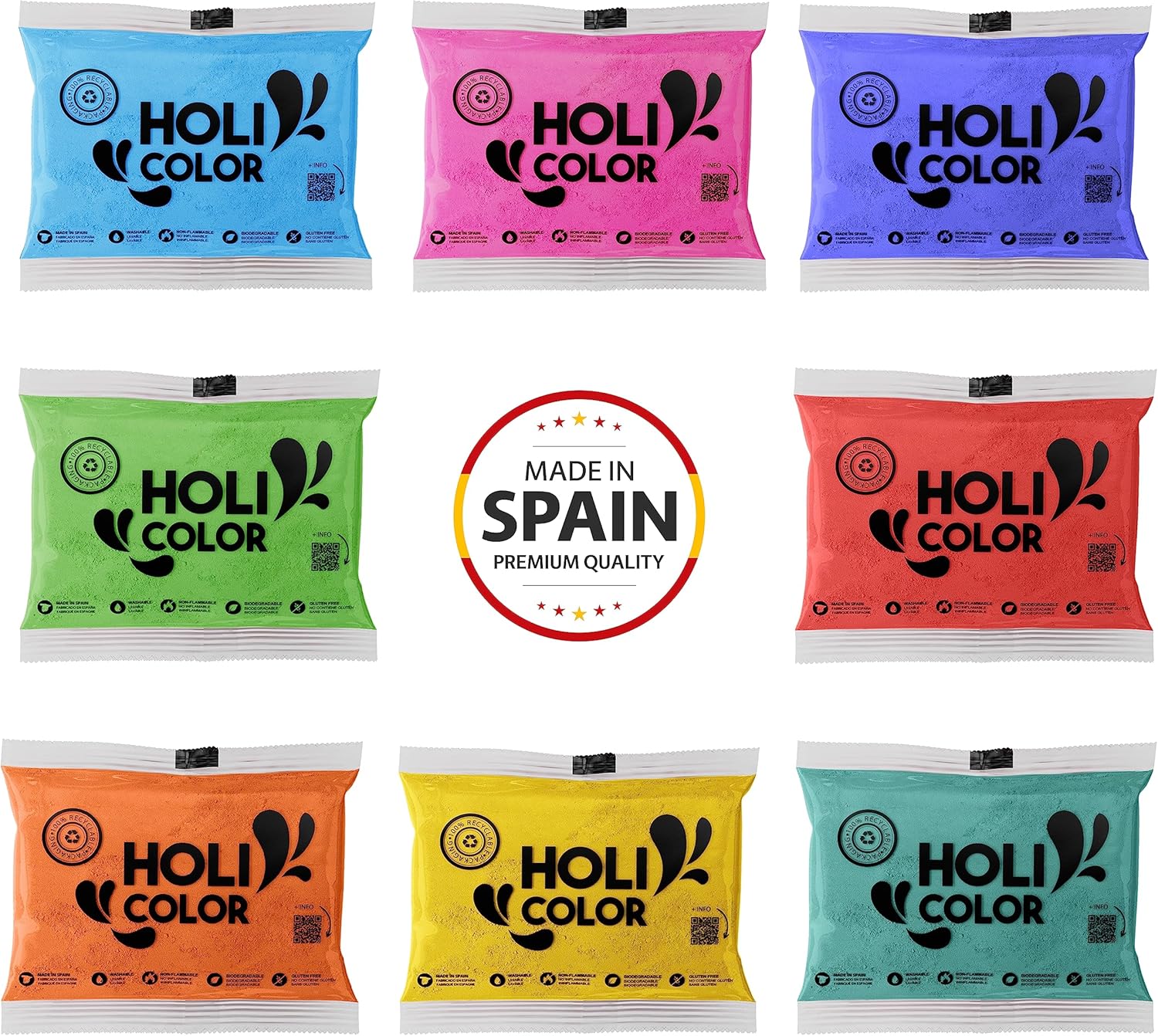 Holi Color Polvere - Pacco da 24 Borse - immagine 2