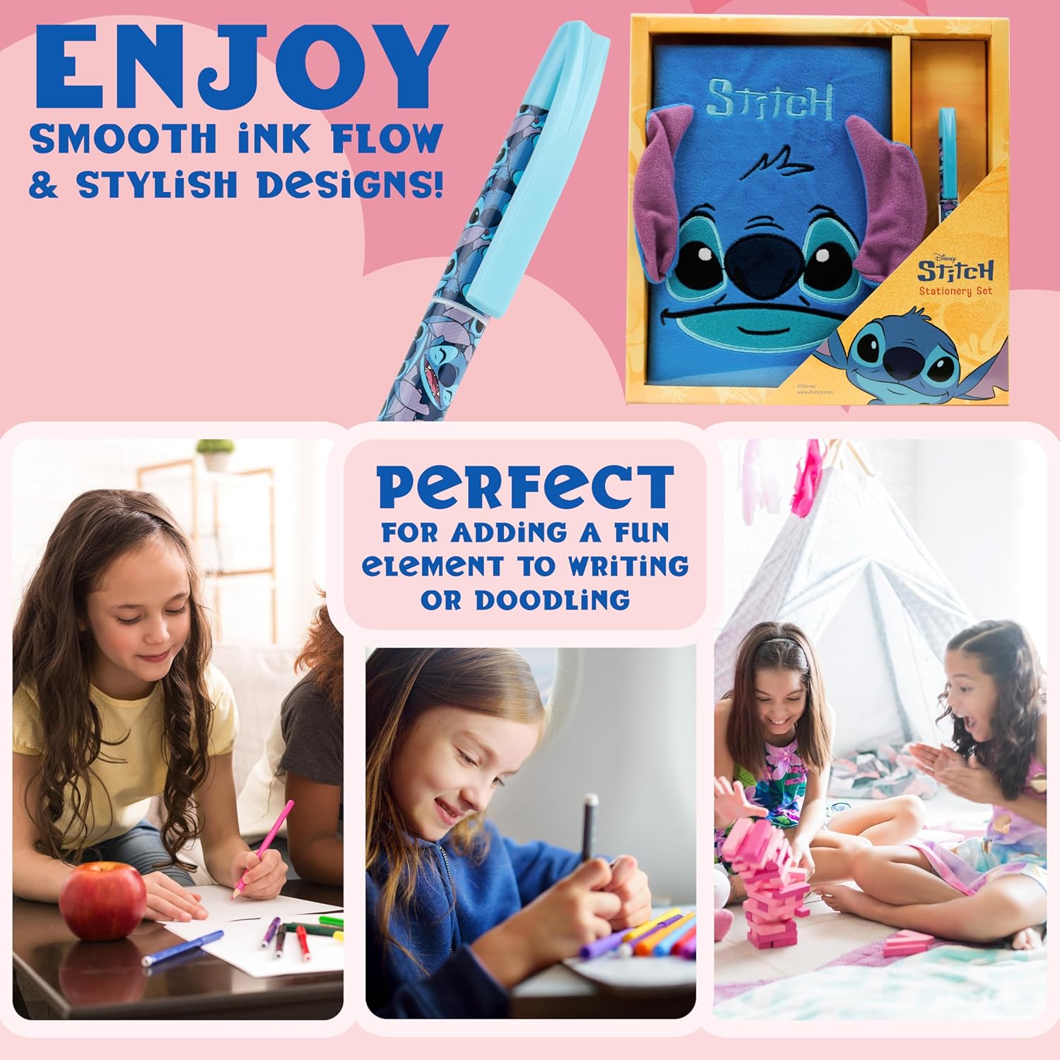 Disney Taccuino Stitch A5 con Penna - immagine 5