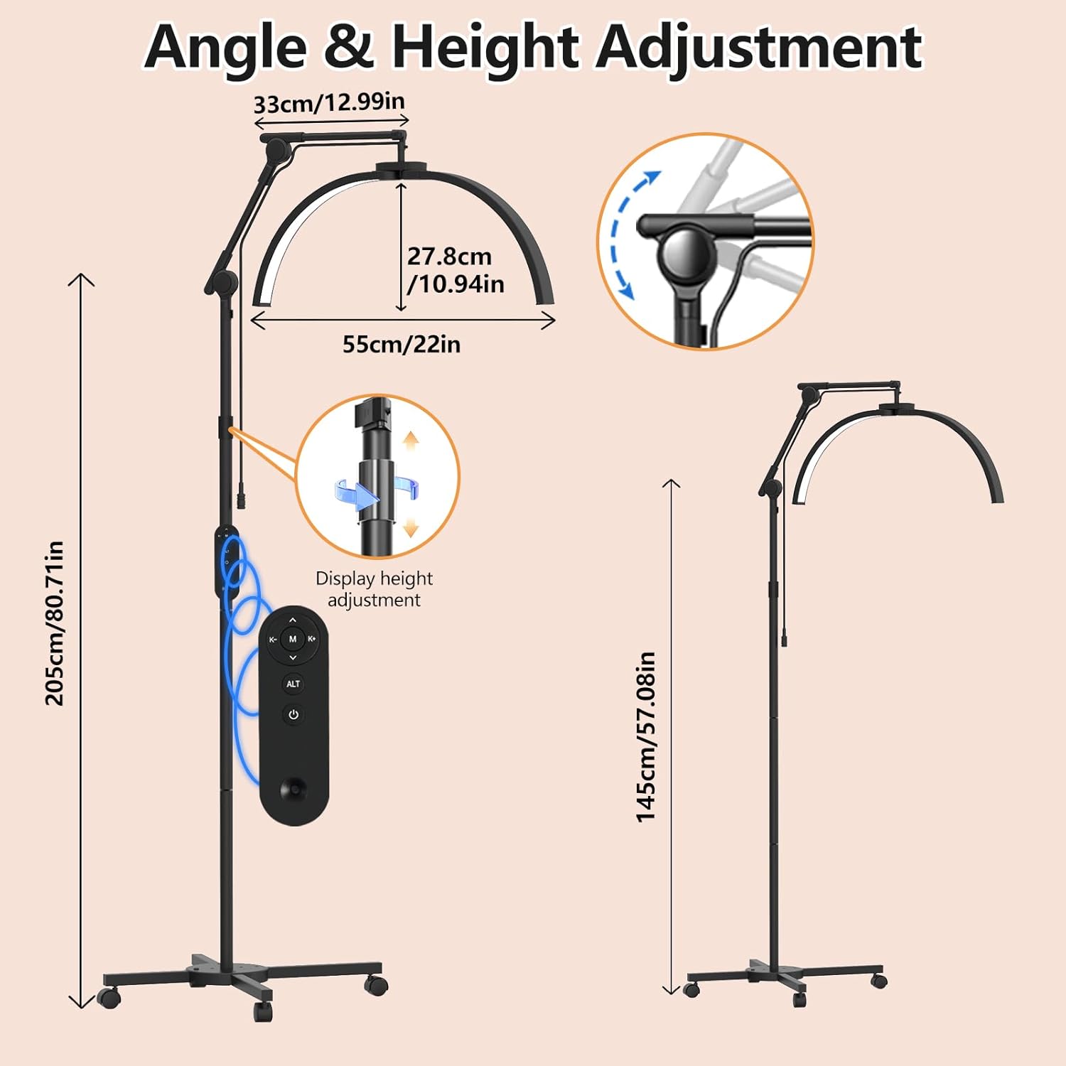 Lampada a Mezza Luna per Extension Ciglia LED - immagine 3