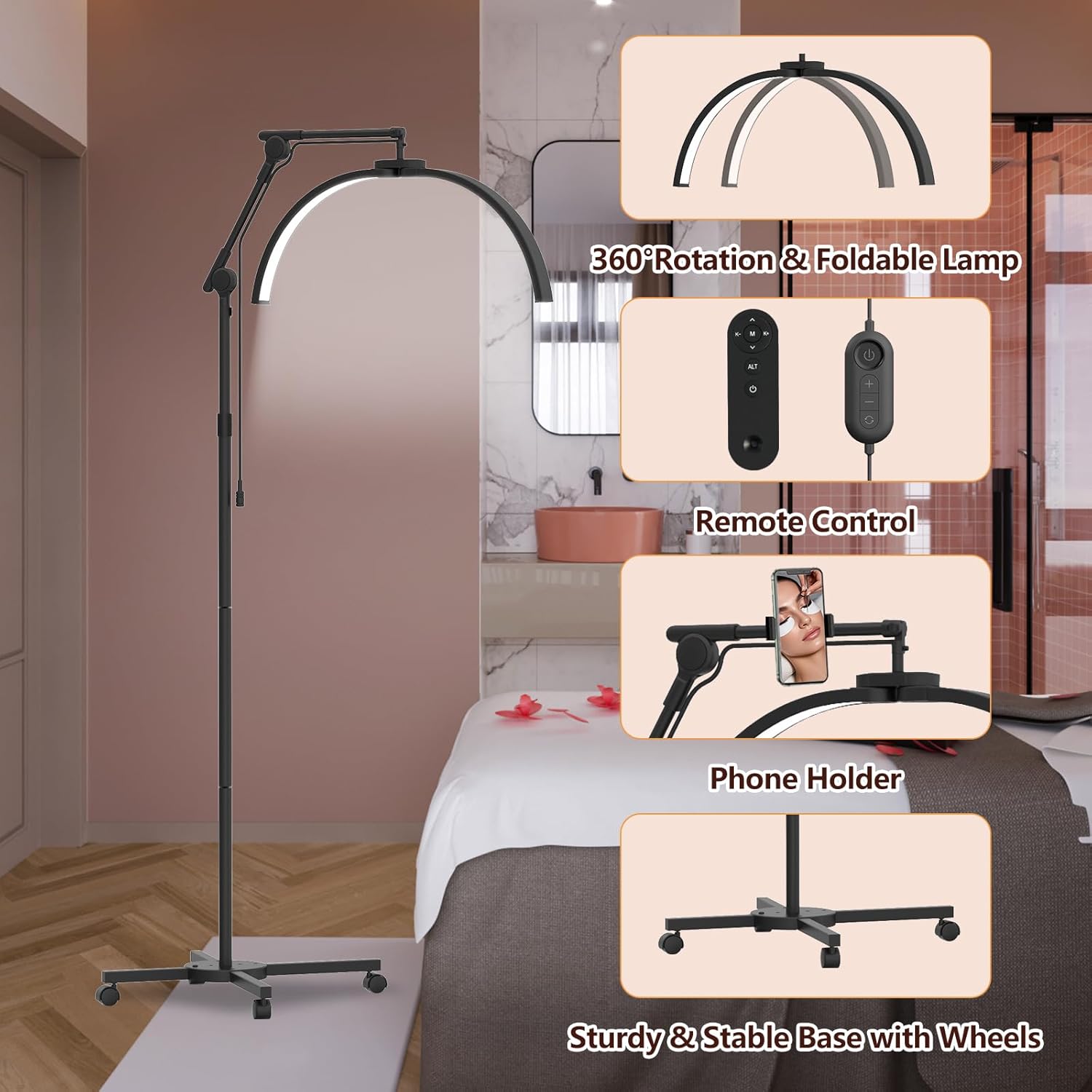 Lampada a Mezza Luna per Extension Ciglia LED - immagine 4