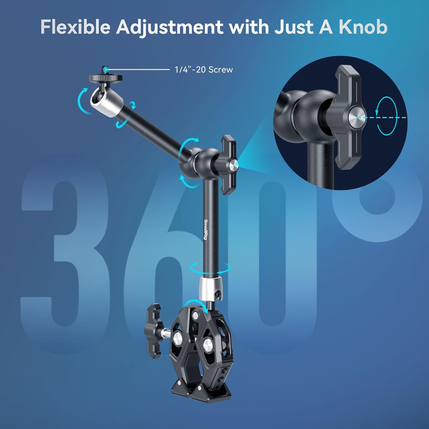 Smallrig Magic Arm Super Clamp Kit per Fotocamera - immagine 6