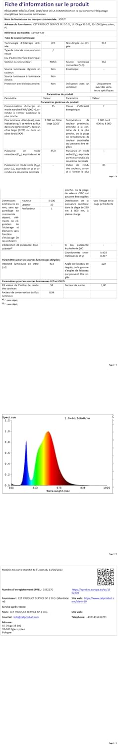 Joylit Striscia LED COB 24V RGBW 5M, 4000K - immagine 11