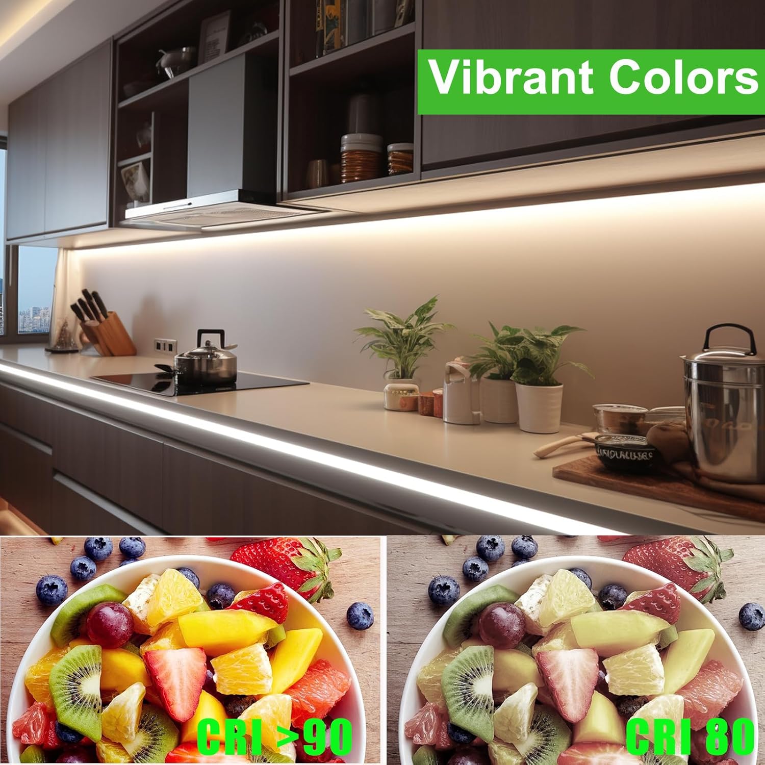 Joylit Striscia LED COB 24V RGBW 5M, 4000K - immagine 5