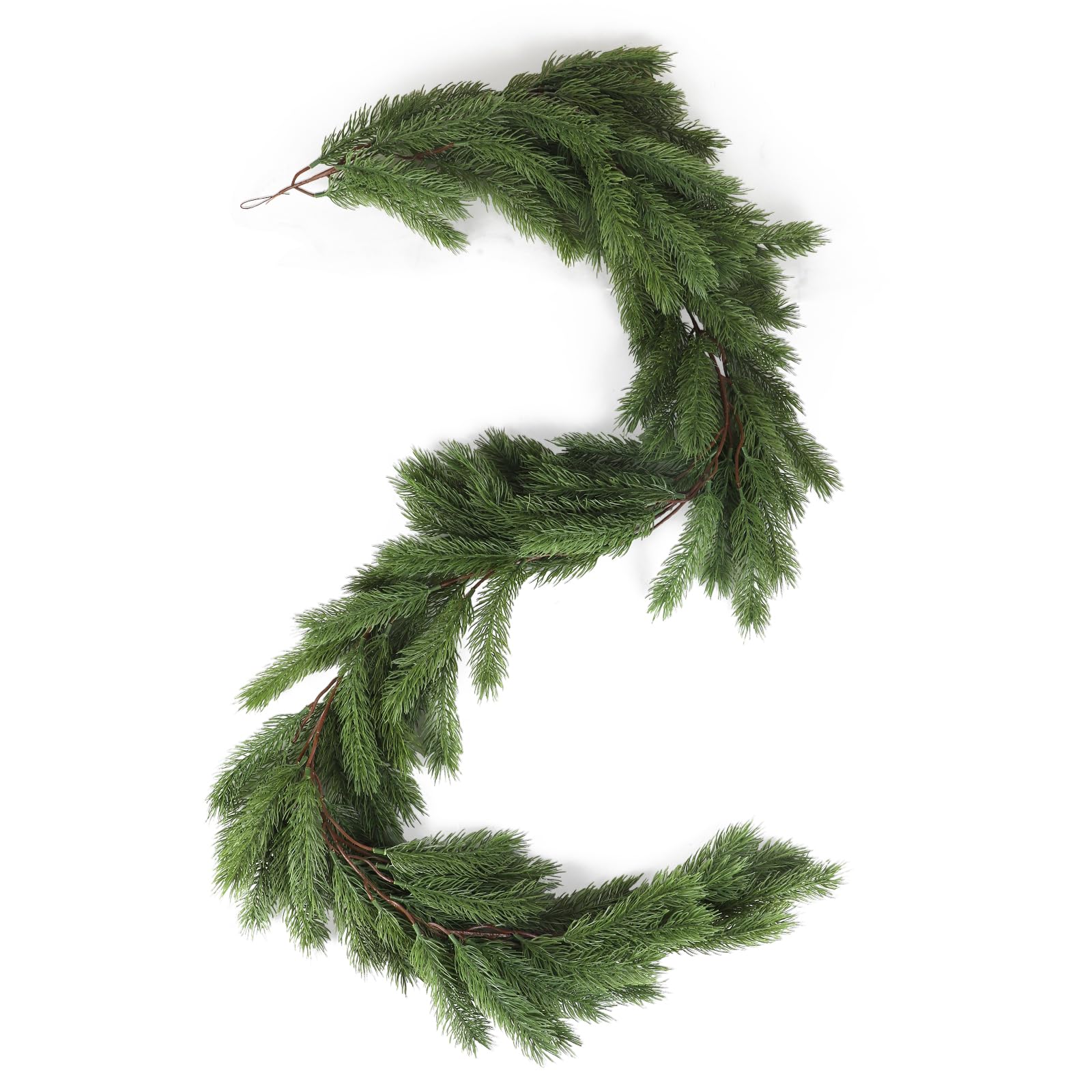 Ghirlanda Natalizia Artificiale 180cm, Verde