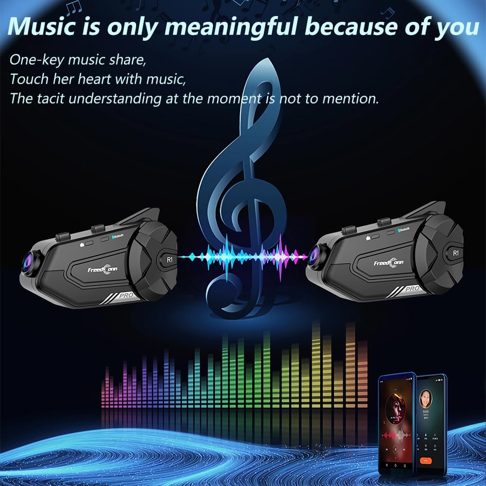 Obest Cuffie Bluetooth Moto con Fotocamera 2K - immagine 4