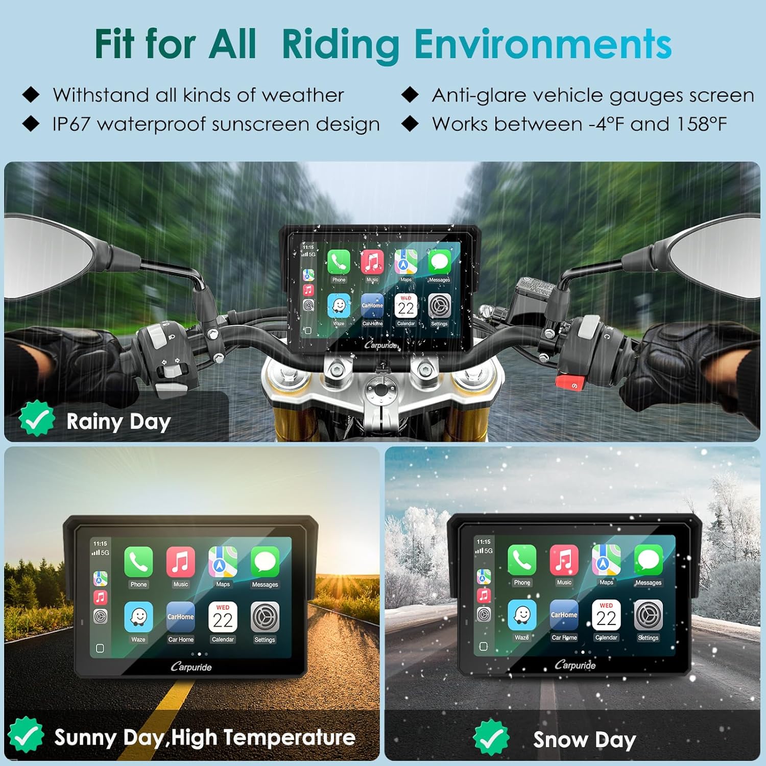 Carpuride W502S PRO per Moto Wireless Carplay/Android Auto - immagine 8