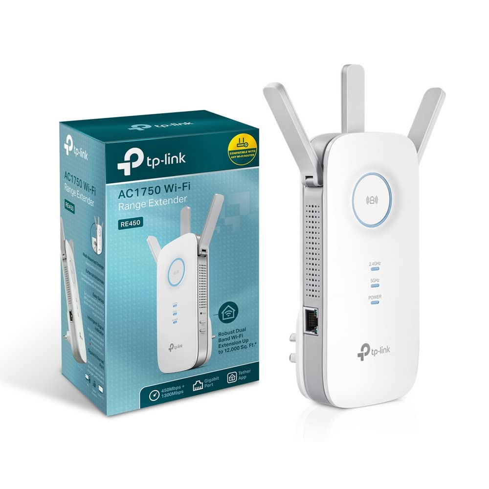 Tp-link RE450 Ripetitore Wireless AC1750Mbps, Bianco