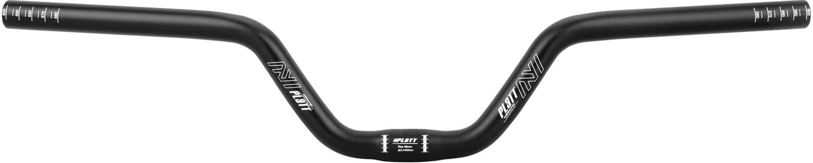 PLATT Manubrio per bicicletta in lega leggera di alluminio 620mm, manubrio MTB 25.4mm, ideale per montagna mountain bike (altezza 90mm)