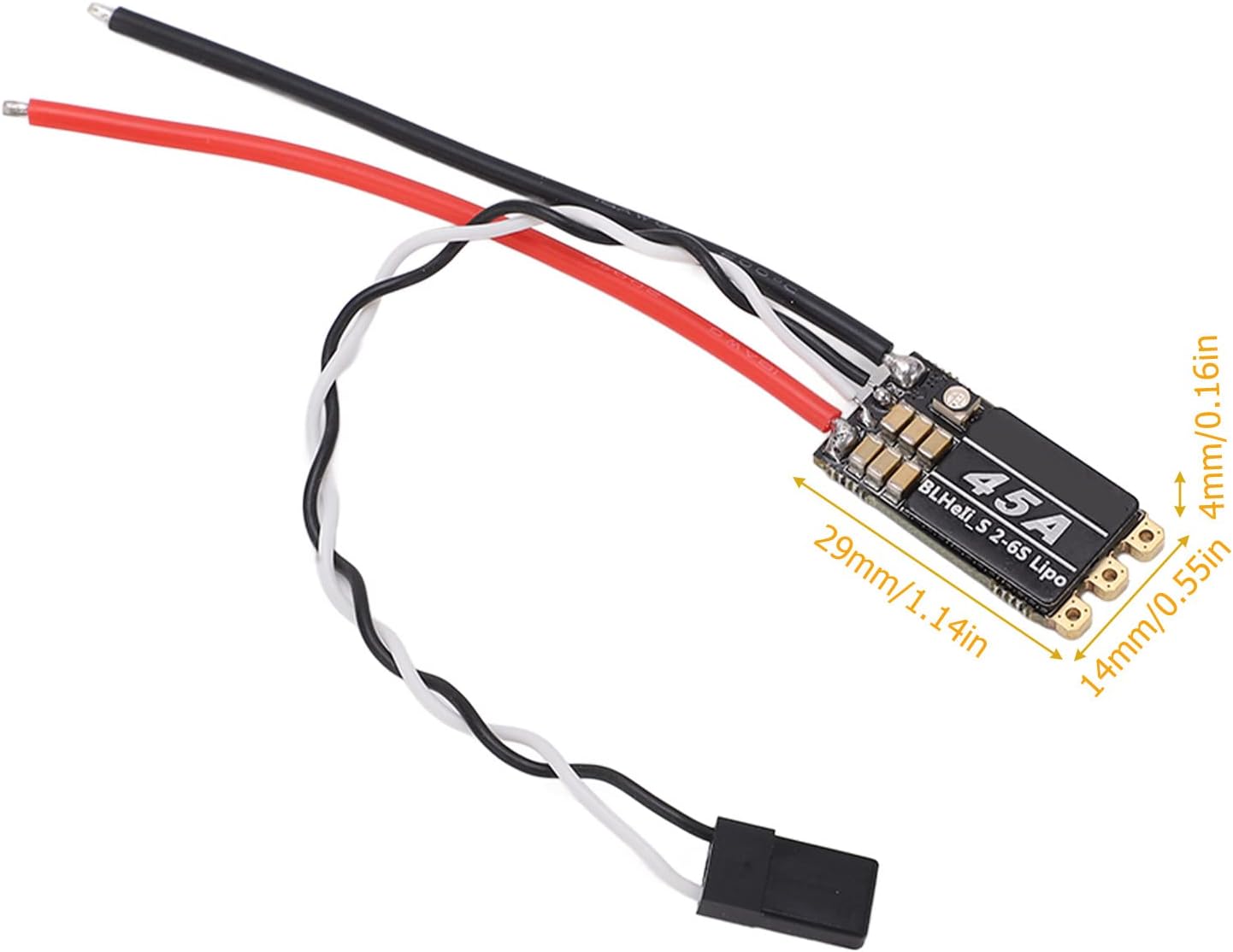 Keenso 4Pcs Brushless ESC 45A 2-6S - immagine 4