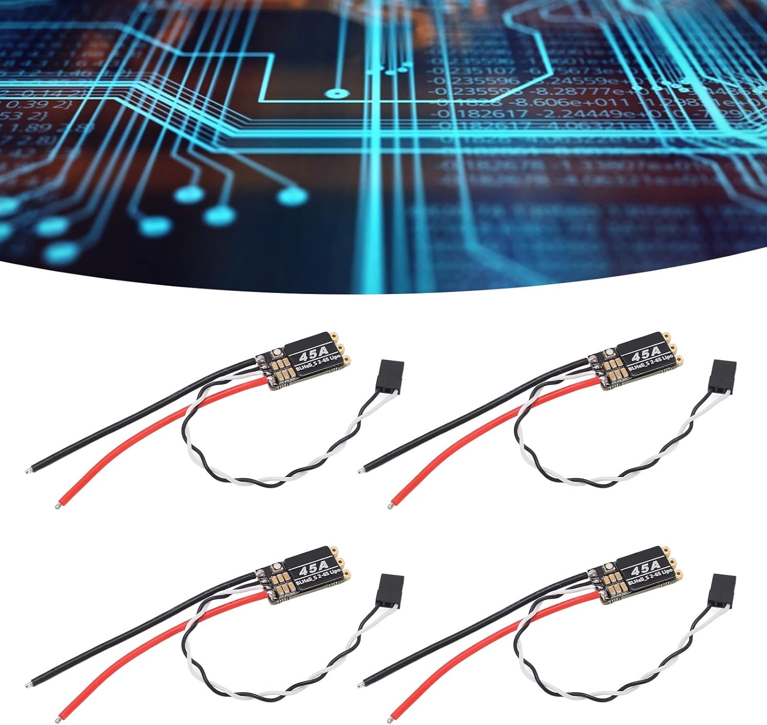 Keenso 4Pcs Brushless ESC 45A 2-6S - immagine 6