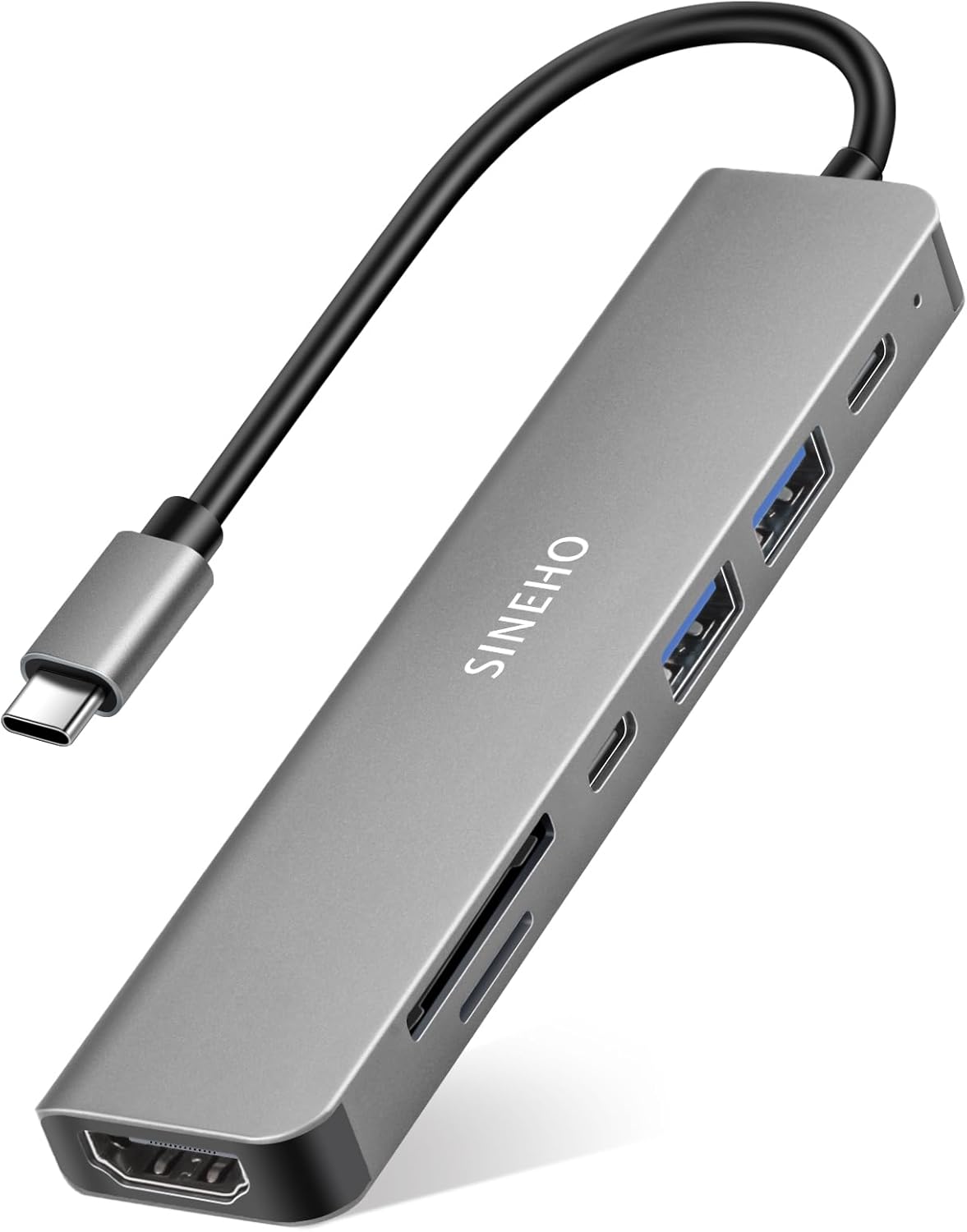 Sineho Hub USB C 7-in-1 Multiporta con HDMI 4K - immagine 1