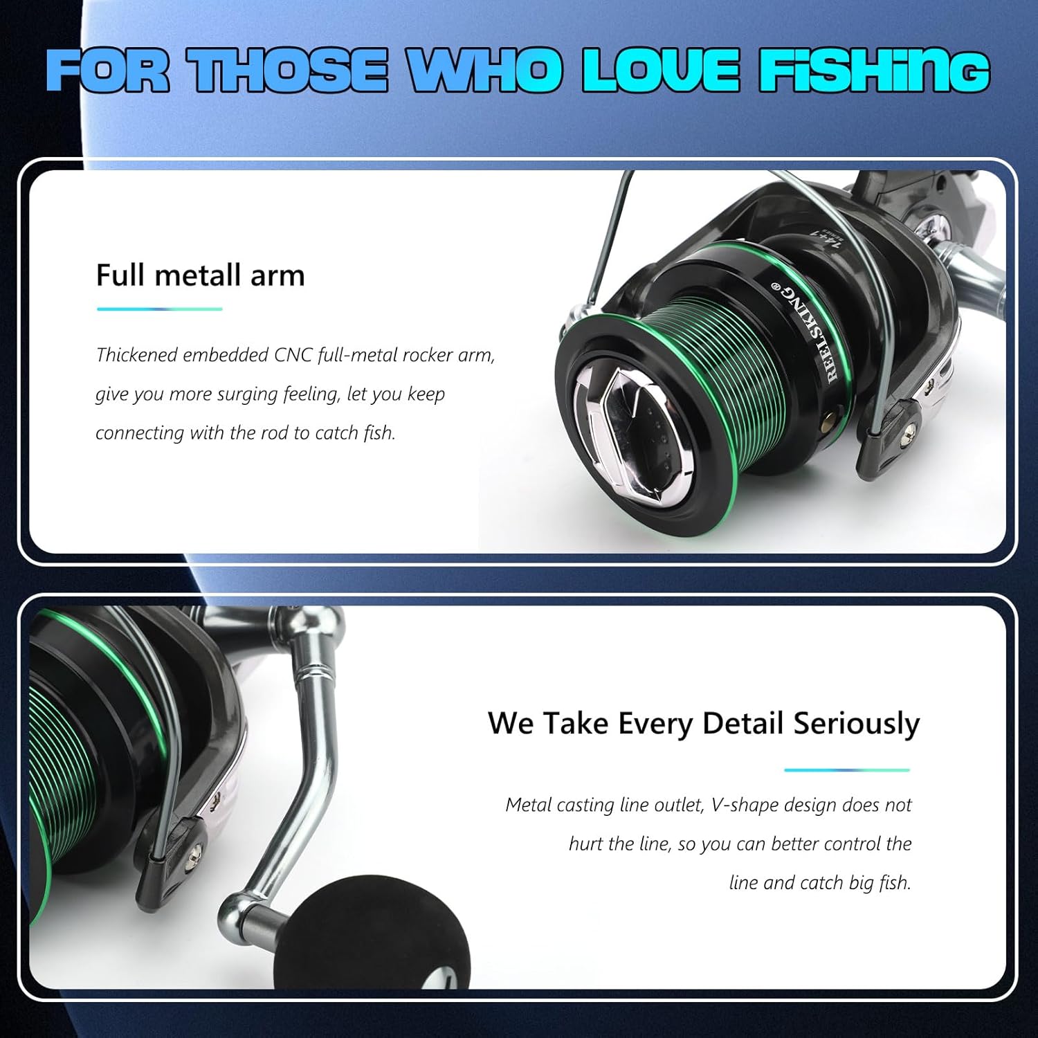 Mulinello da Pesca in Metallo Ultra Smooth e Strong - immagine 2