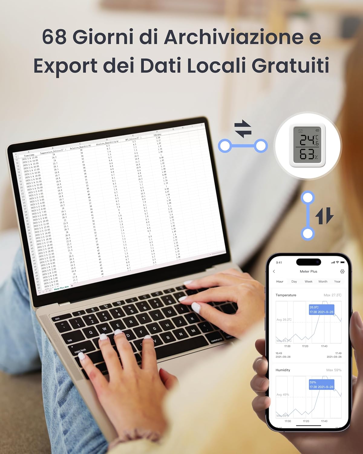 Switchbot Termometro Igrometro Ambiente Bluetooth - immagine 5