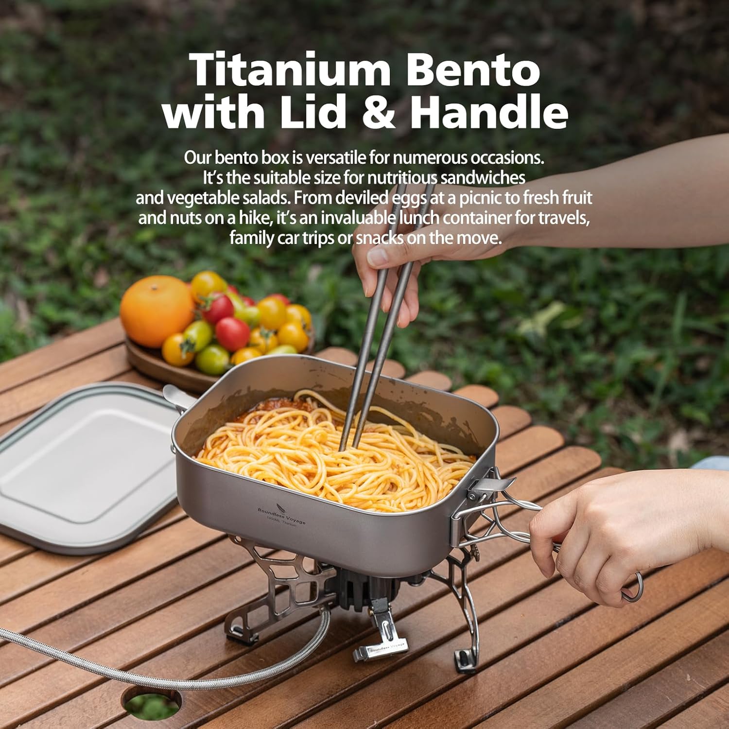 Ibasingo Ti2083C - Contenitore Pranzo Titanio 1400ml - immagine 3