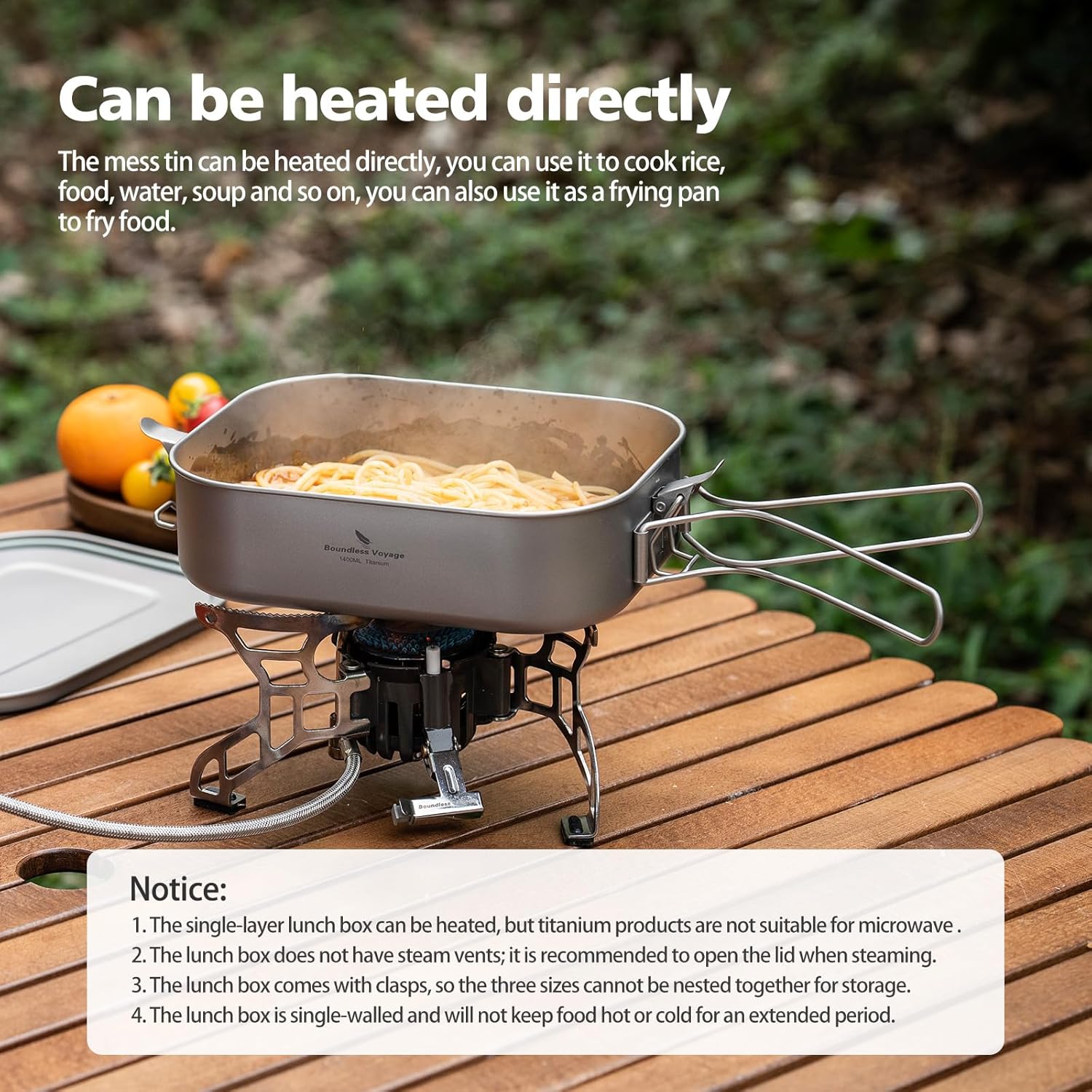 Ibasingo Ti2083C - Contenitore Pranzo Titanio 1400ml - immagine 6