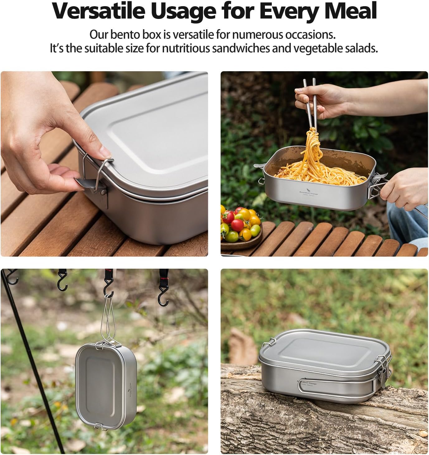 Ibasingo Ti2083C - Contenitore Pranzo Titanio 1400ml - immagine 7