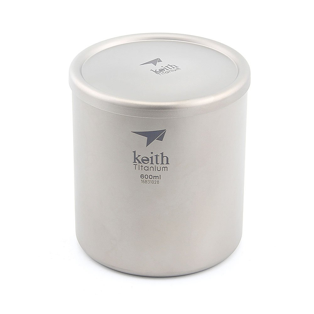 Keith Titanium Mug Sottovuoto Doppia Parete 220/600ml