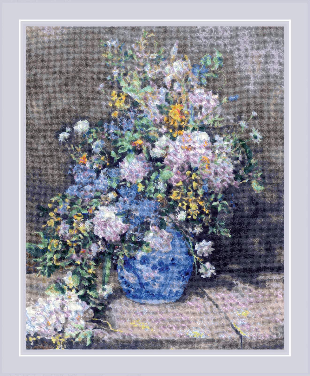 Riolis - Kit Punto Croce 'Bouquet Primaverile' 40x50cm