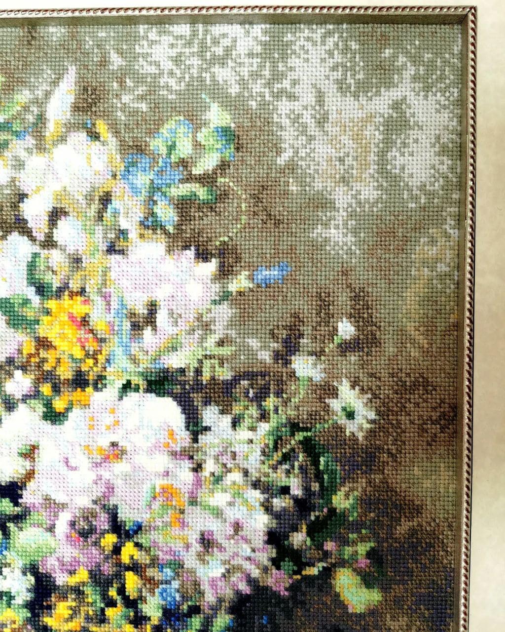 Riolis - Kit Punto Croce 'Bouquet Primaverile' 40x50cm - immagine 4