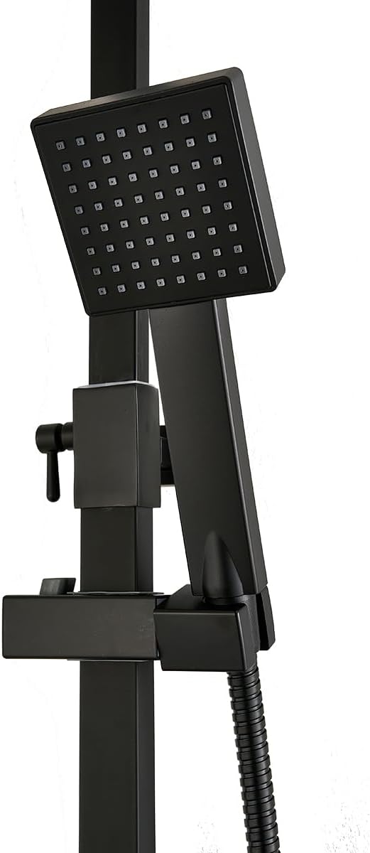Plumbsys Colonna Doccia Termostatica Nera Quadrata - immagine 5