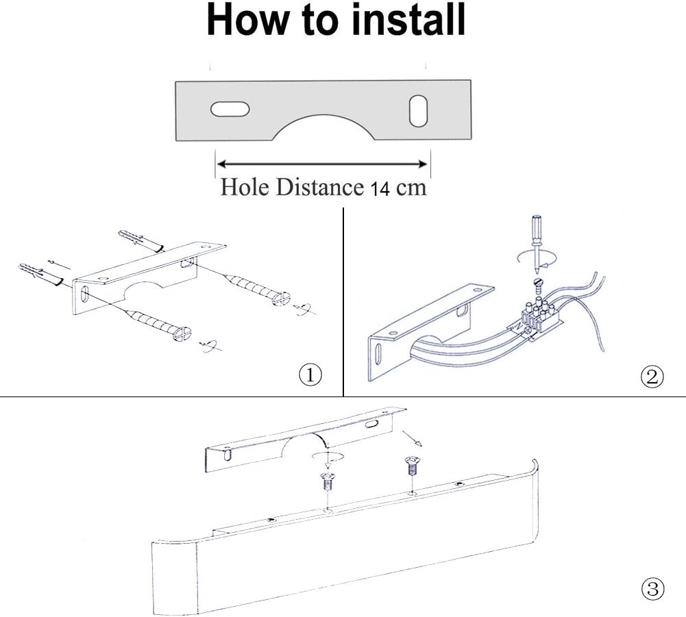 Lampada da Parete 12W LED Bianco Caldo (2 Pezzi) - immagine 3