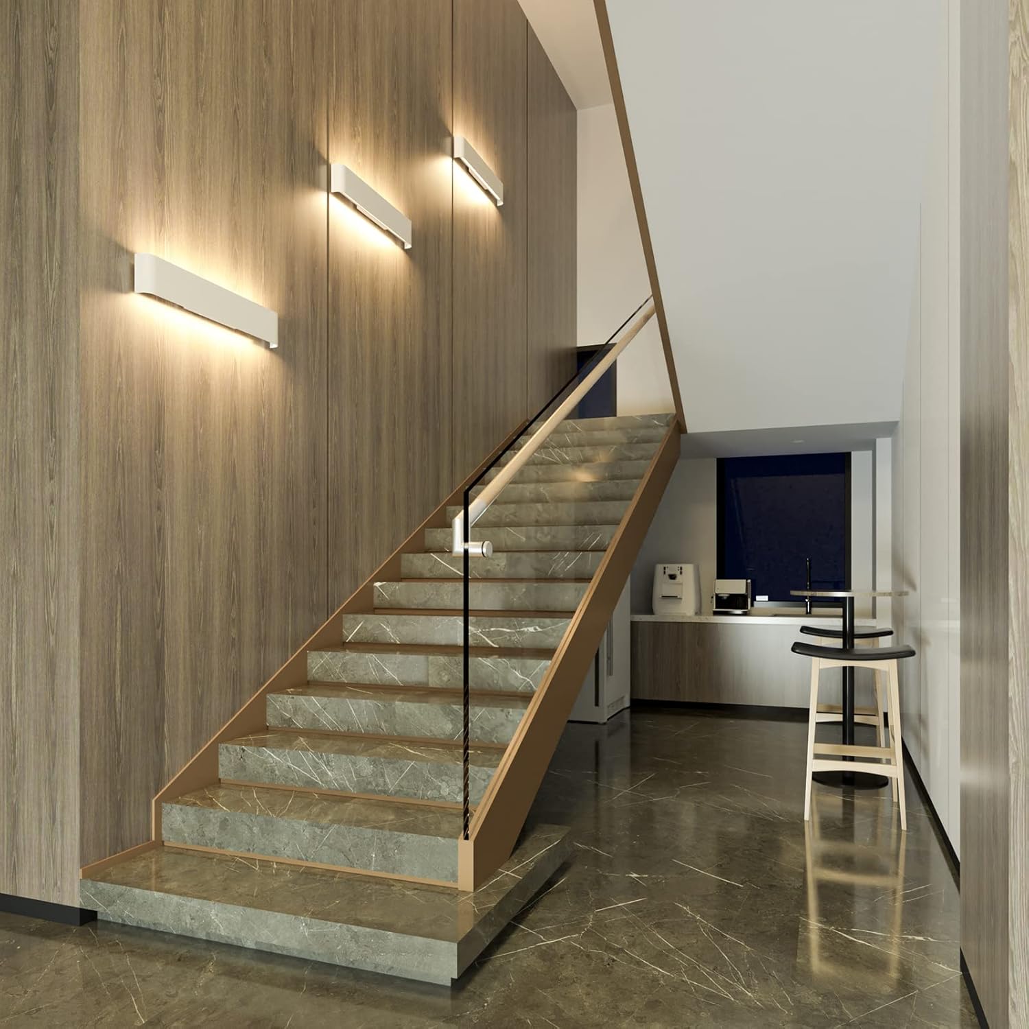 Lampada da Parete 12W LED Bianco Caldo (2 Pezzi) - immagine 4