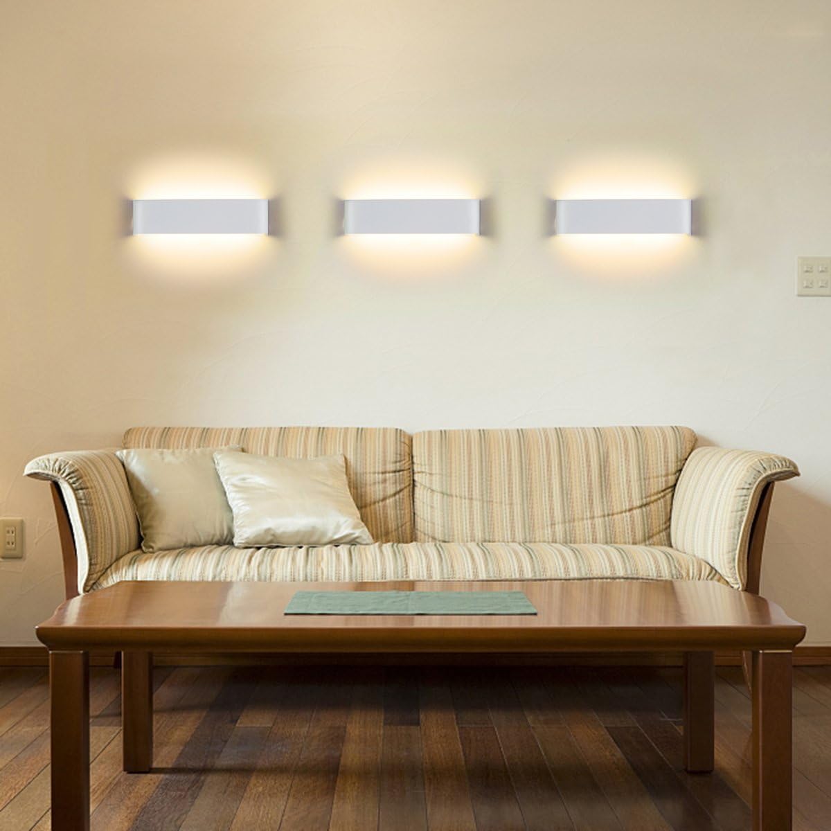 Lampada da Parete 12W LED Bianco Caldo (2 Pezzi) - immagine 7