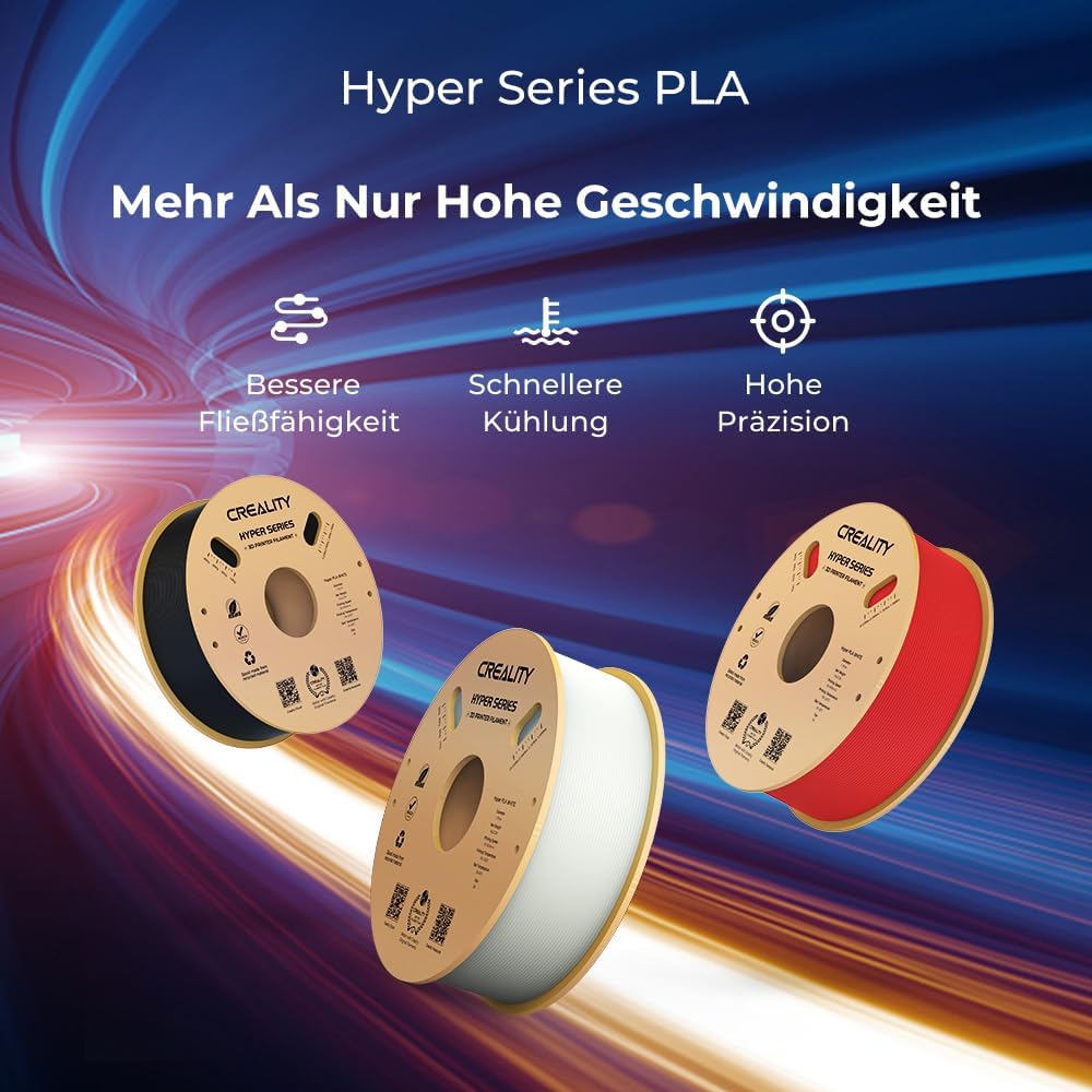 Creality Hyper Filamento PLA 1,75 mm 2kg Rosso e Blu - immagine 2