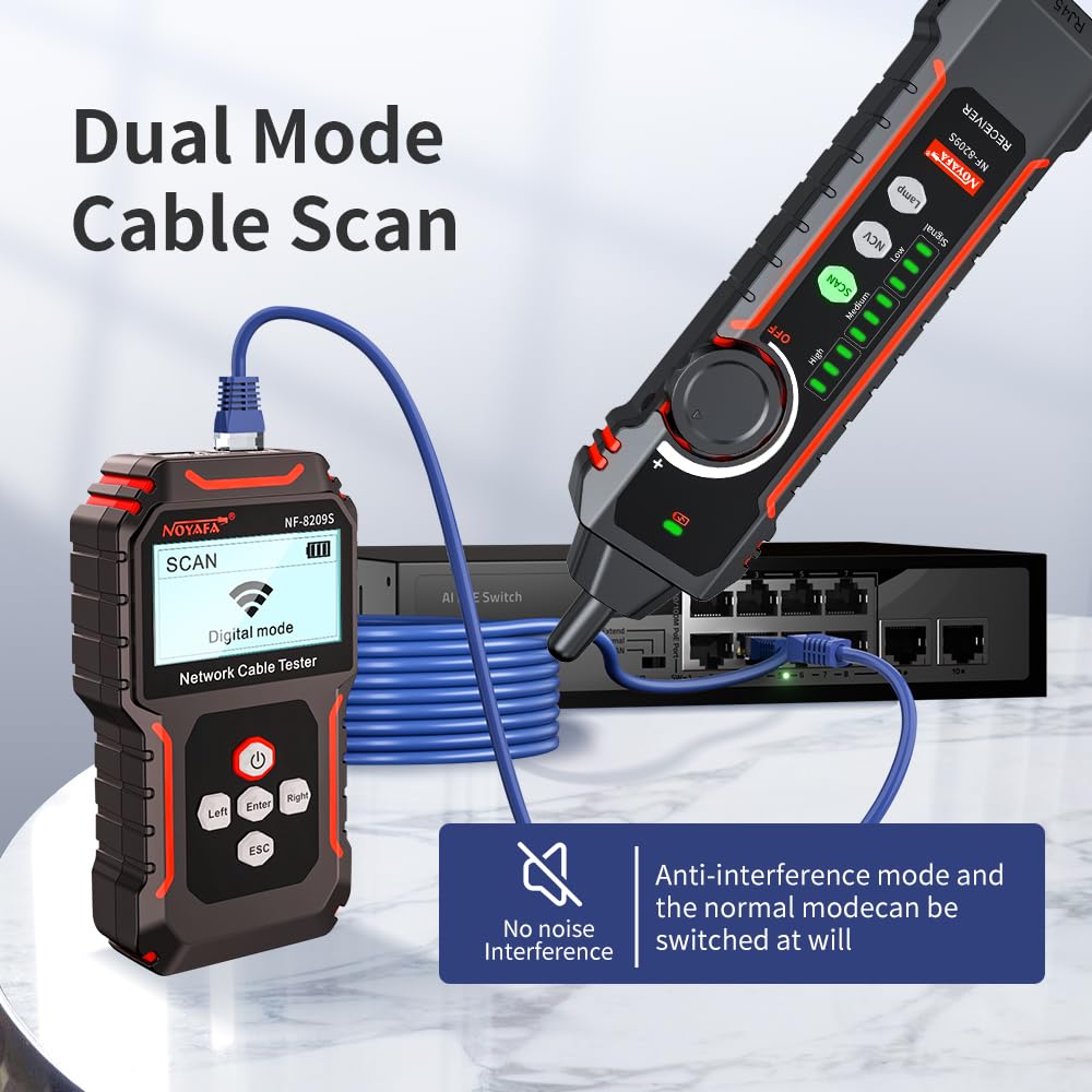 Noyafa NF-8209S Upgrade - Network Cable Tester con PoE - immagine 3