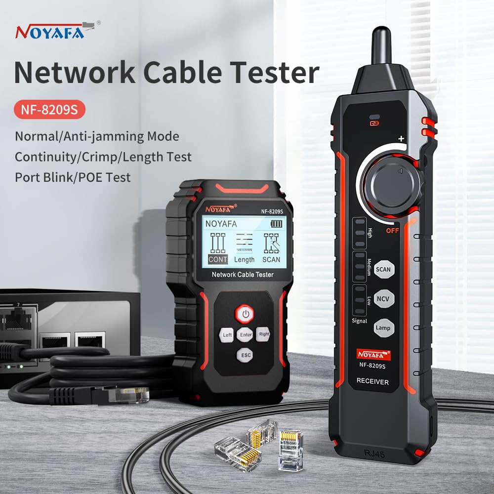 Noyafa NF-8209S Upgrade - Network Cable Tester con PoE - immagine 4