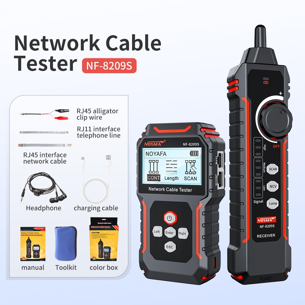 Noyafa NF-8209S Upgrade - Network Cable Tester con PoE - immagine 7