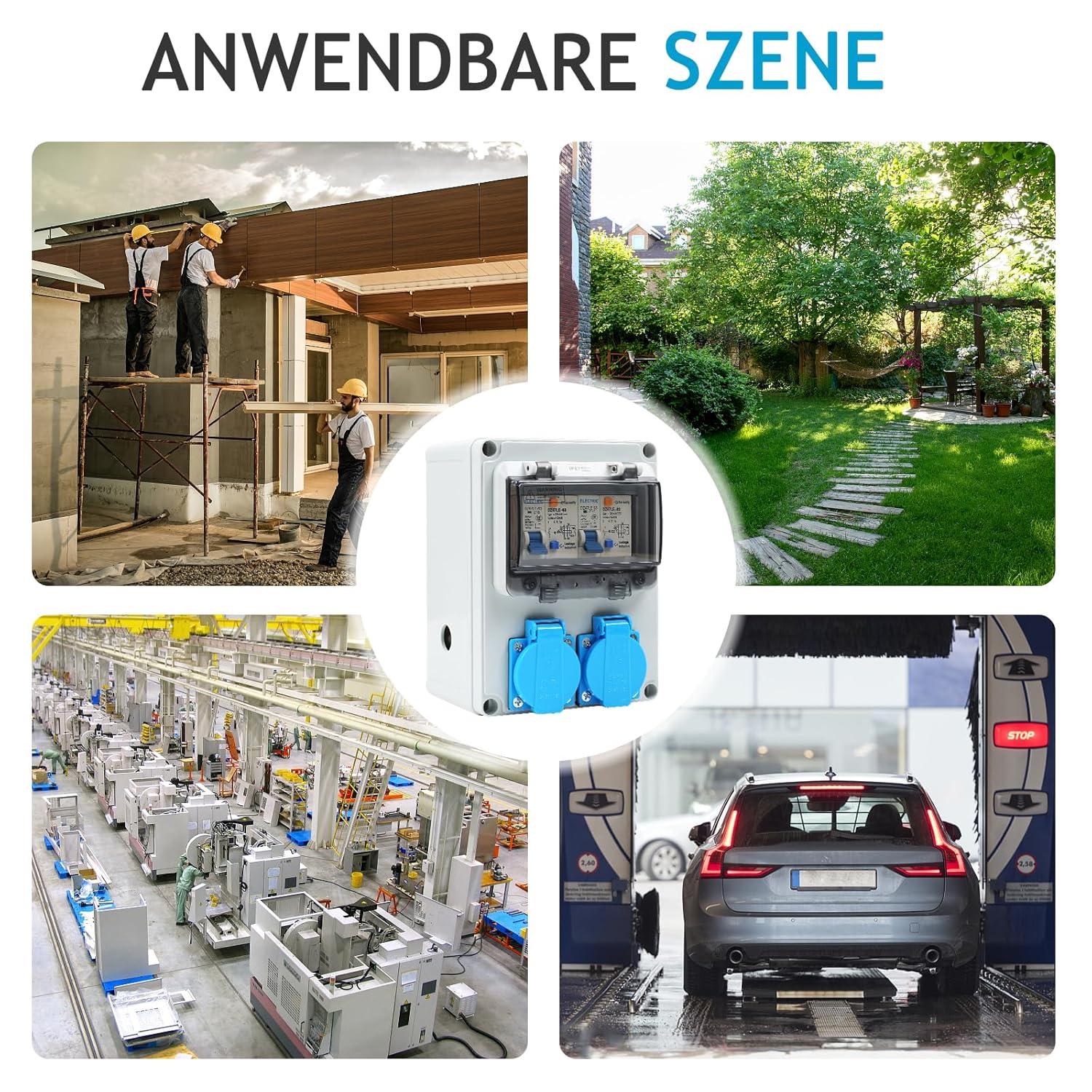 Distributore di Corrente da Cantiere 16A con Interruttore Fi - immagine 6