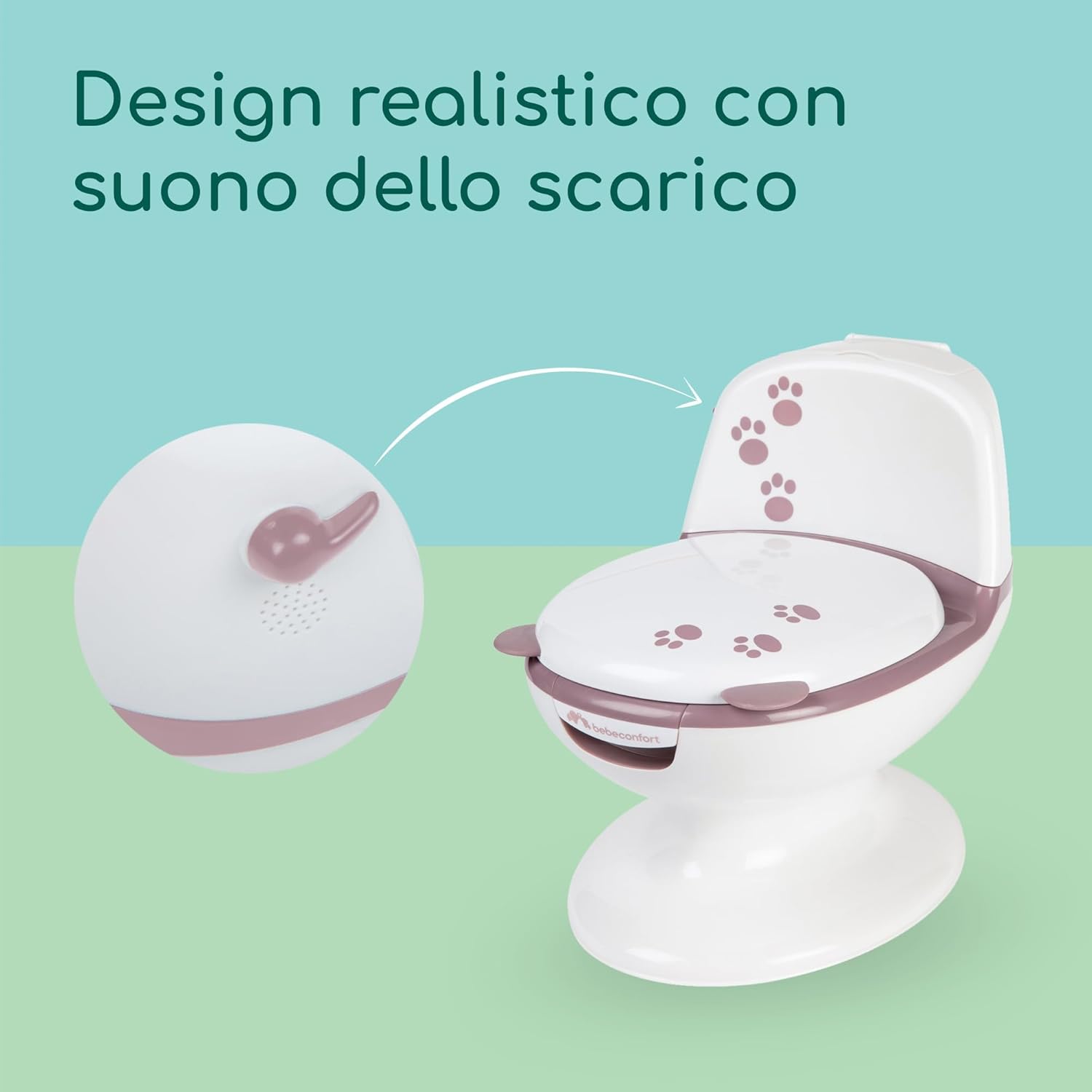 Bebeconfort Vasino Bambini Mini WC Orsetto, Lavanda - immagine 3