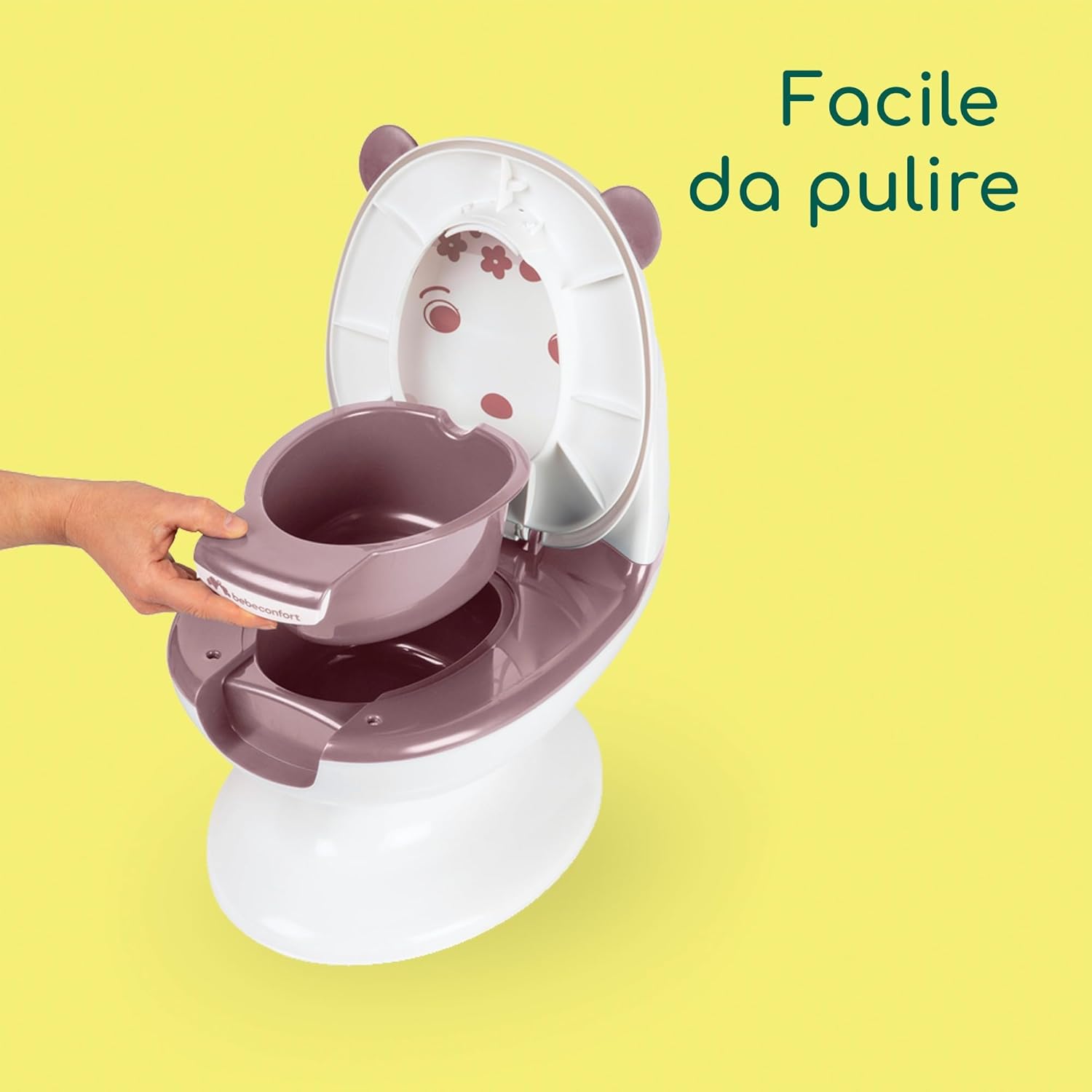 Bebeconfort Vasino Bambini Mini WC Orsetto, Lavanda - immagine 4